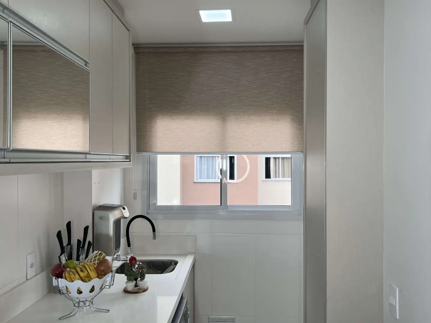 Persiana Rolô Translúcida Nápoles Marrom