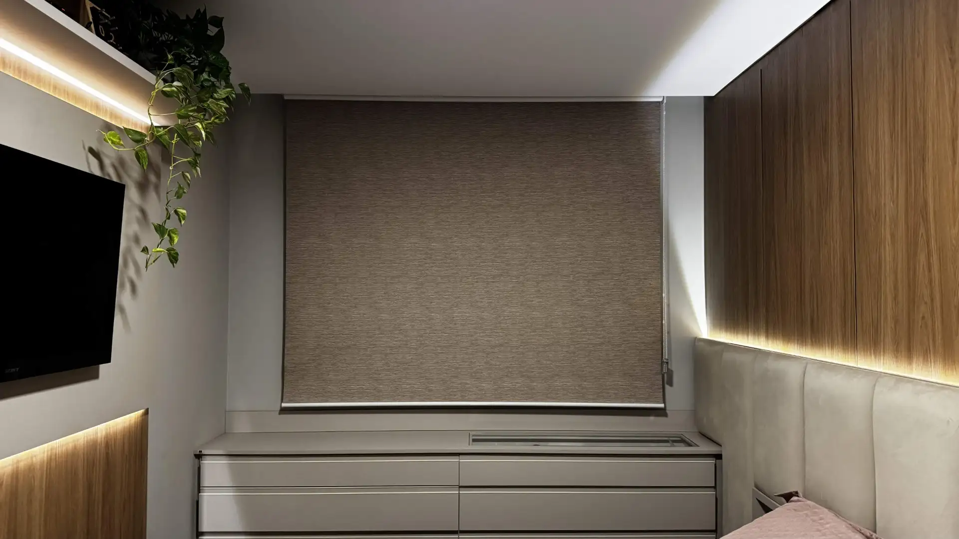 Persiana Rolô Blackout Nápoles Marrom