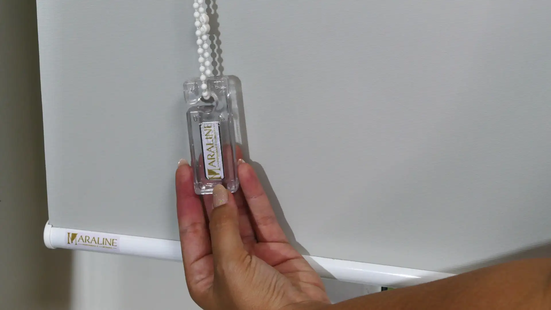 Persiana Rolô Blackout Pinpoint Cinza