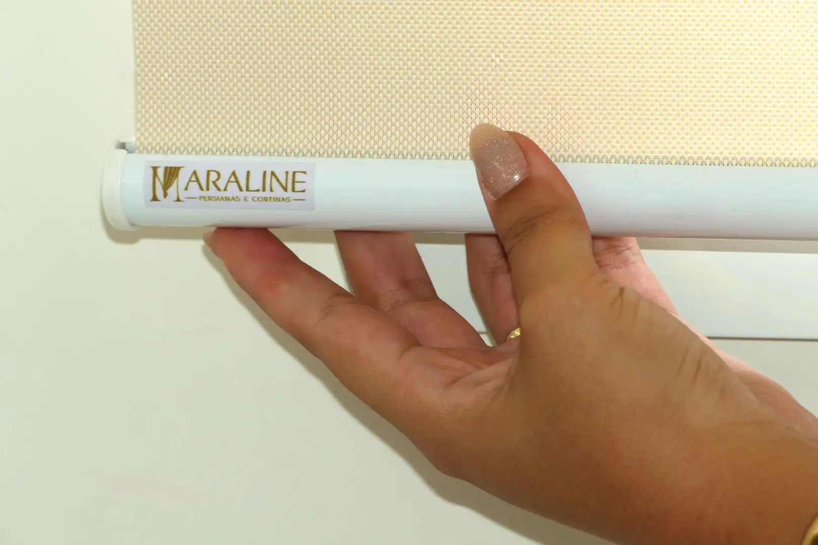 Persiana Rolô Tela Solar 5% Off White