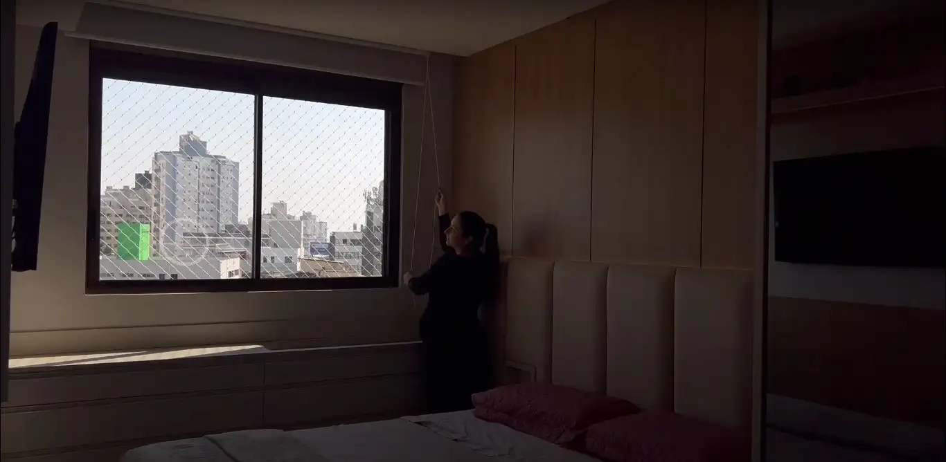 Persiana Rolô Blackout Nápoles Cinza