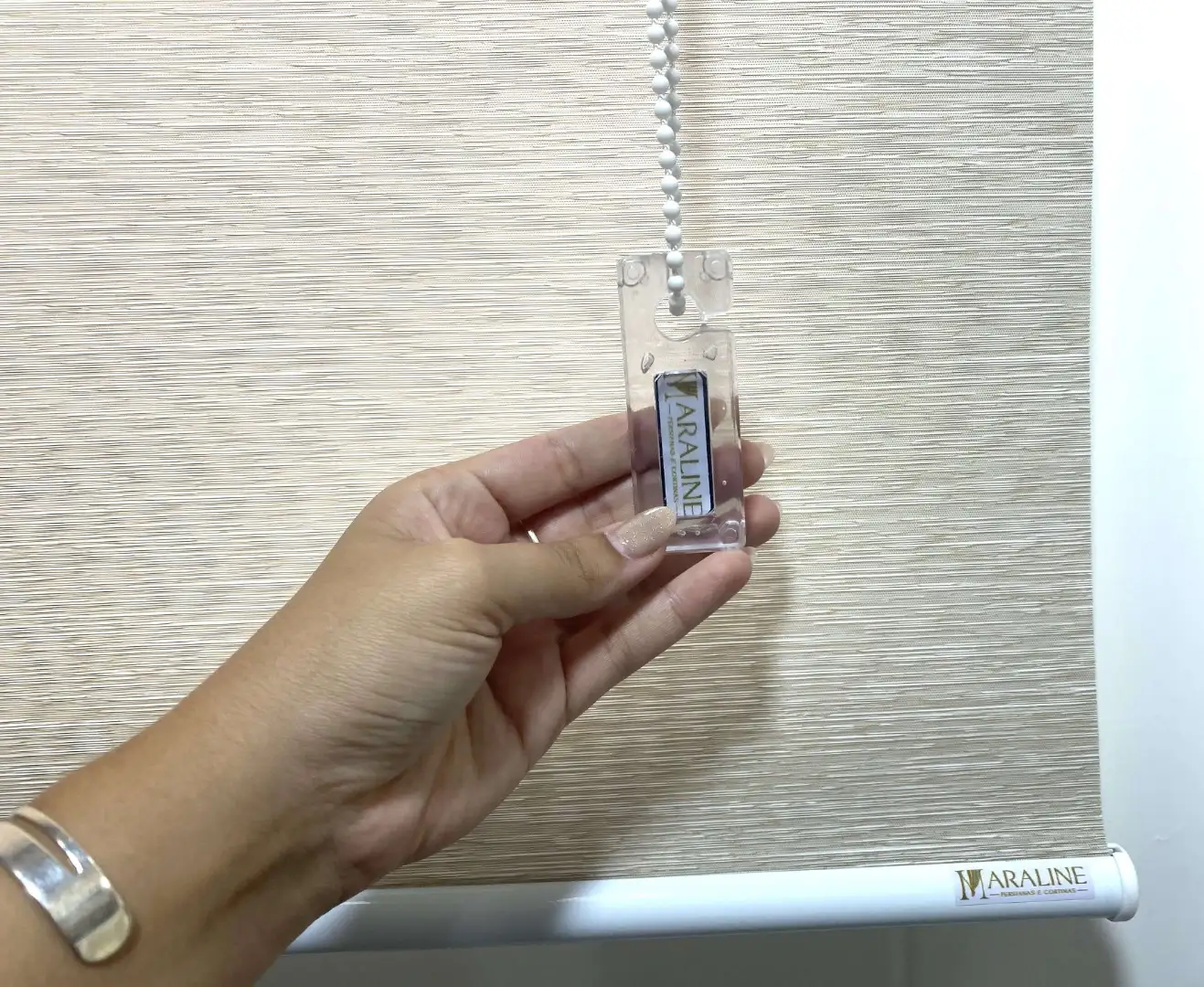 Persiana Rolô Translúcida Nápoles Bege