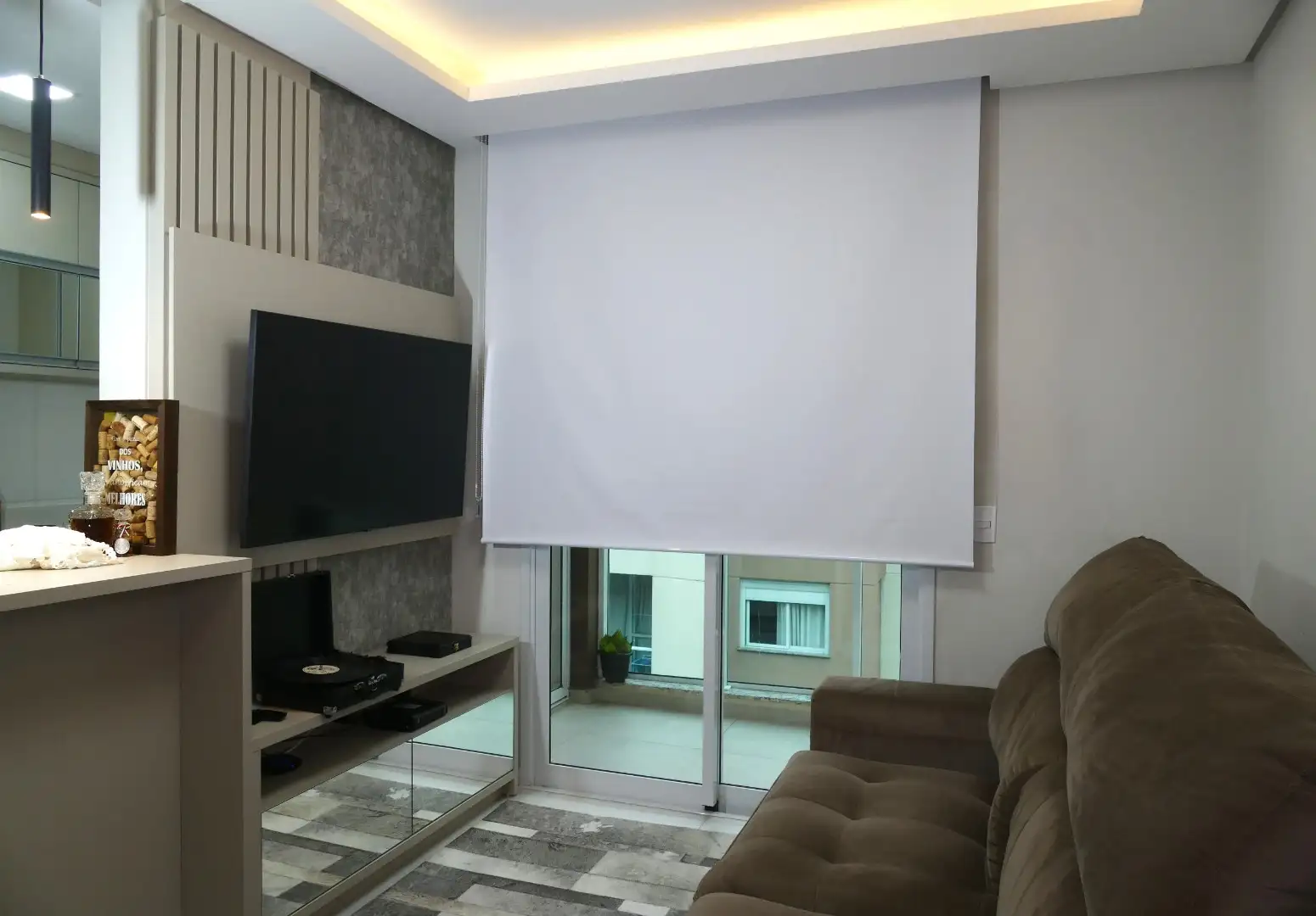 Persiana Rolô Blackout Pinpoint Branco