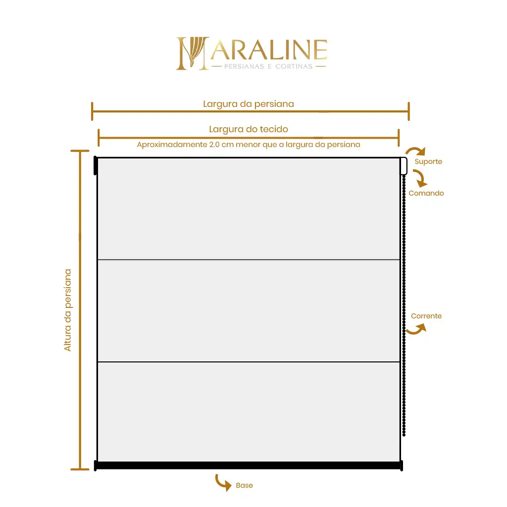 Persiana Romana Tela Solar 1% Cinza