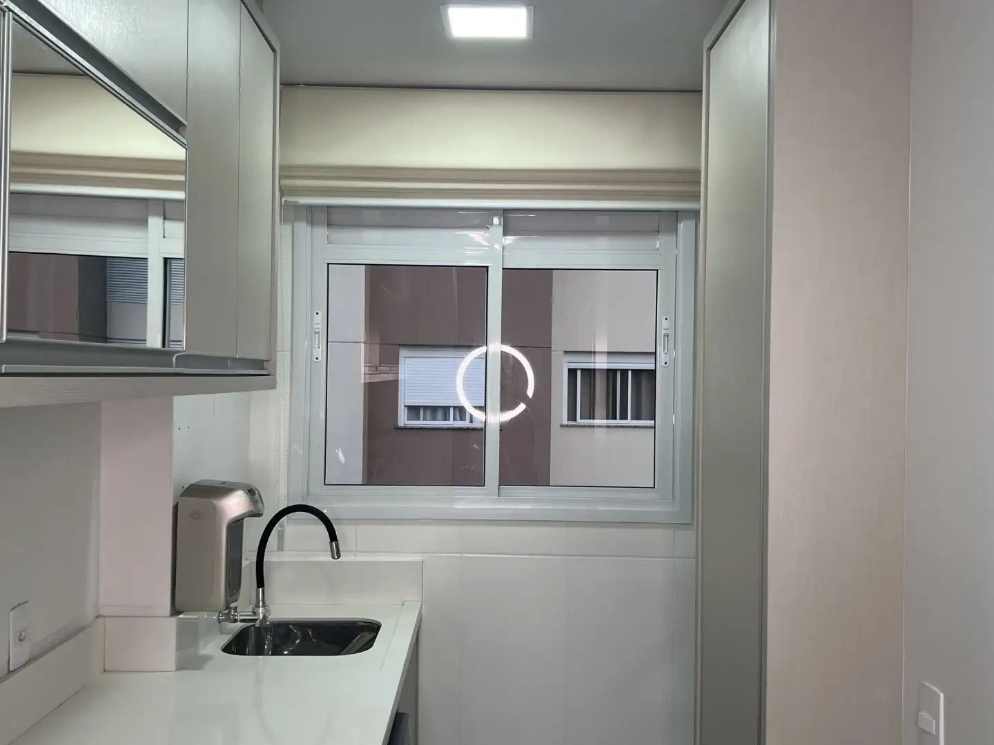 Persiana Romana Tela Solar 1% Off White