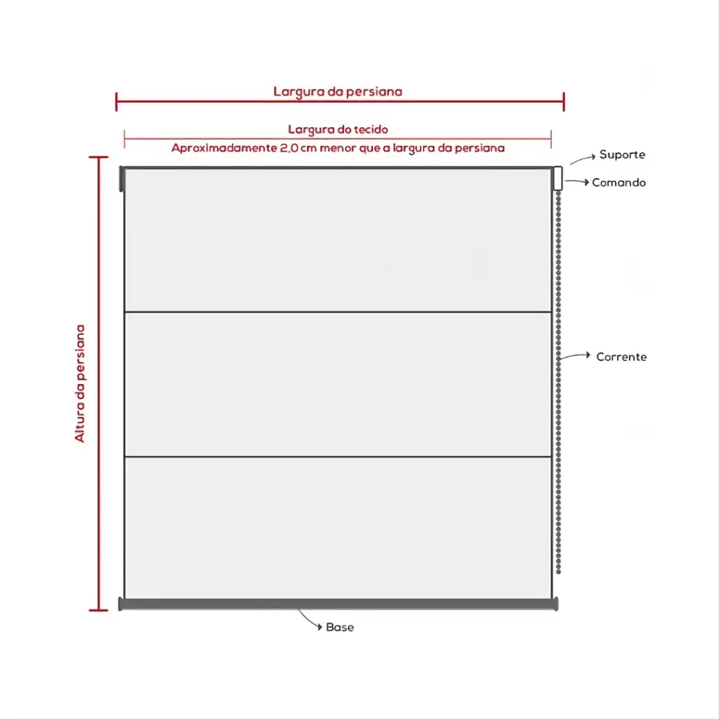 Persiana Romana Translúcida Murry Dark Mescla