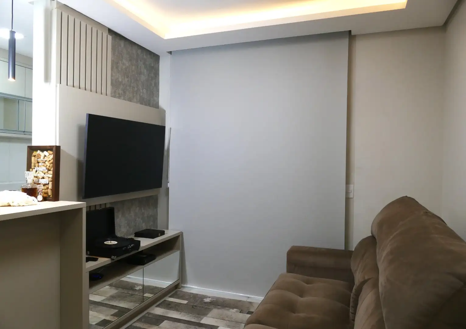 Persiana Rolô Blackout Pinpoint Cinza