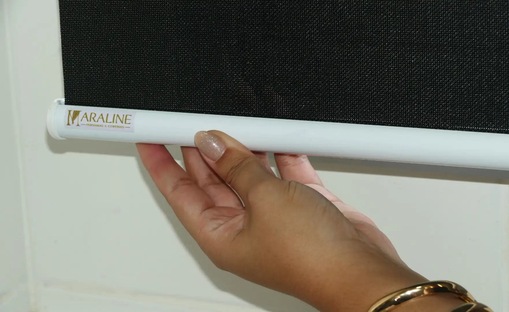 Persiana Rolô Tela Solar 3% Preto