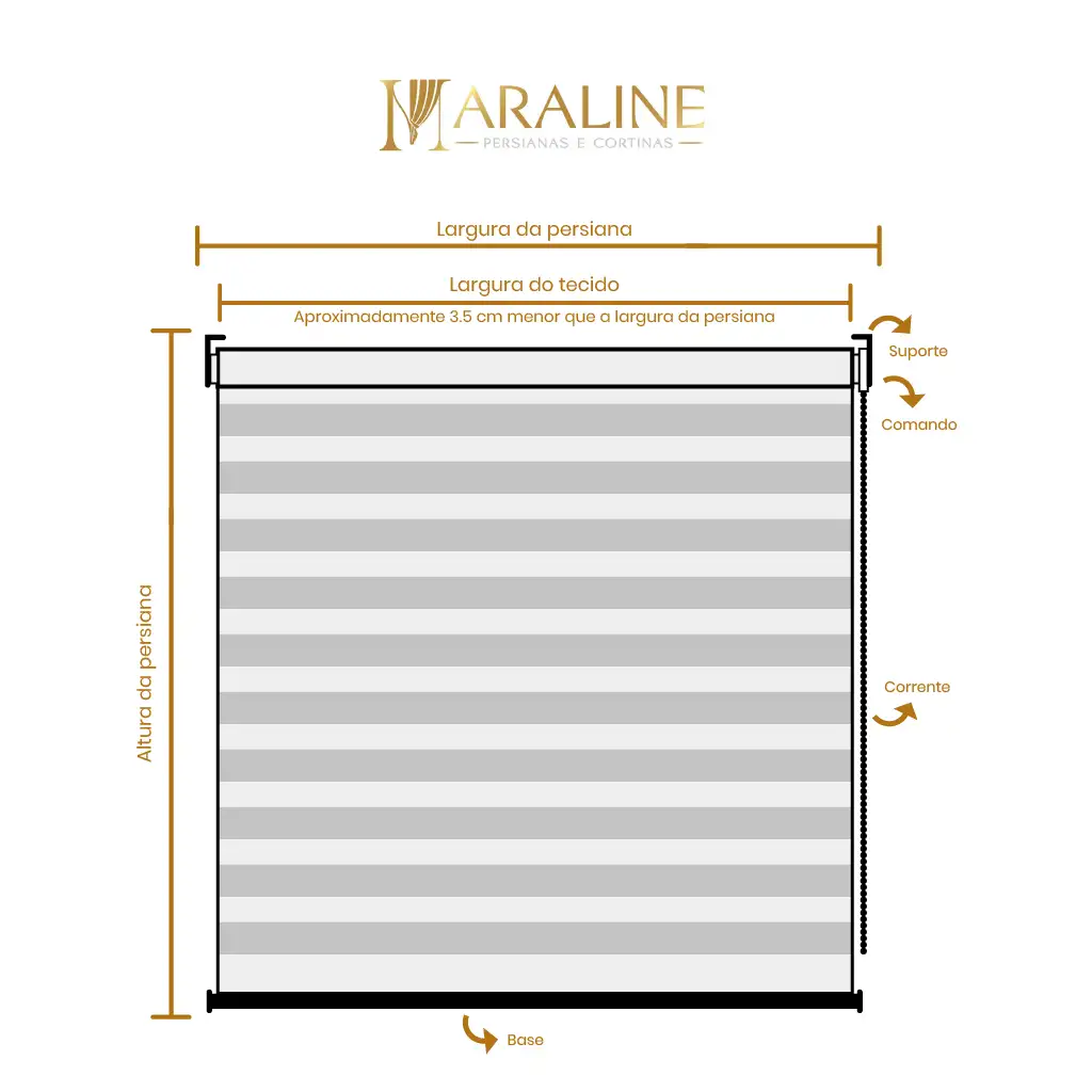 Persiana Double Vision Translúcida Mescla