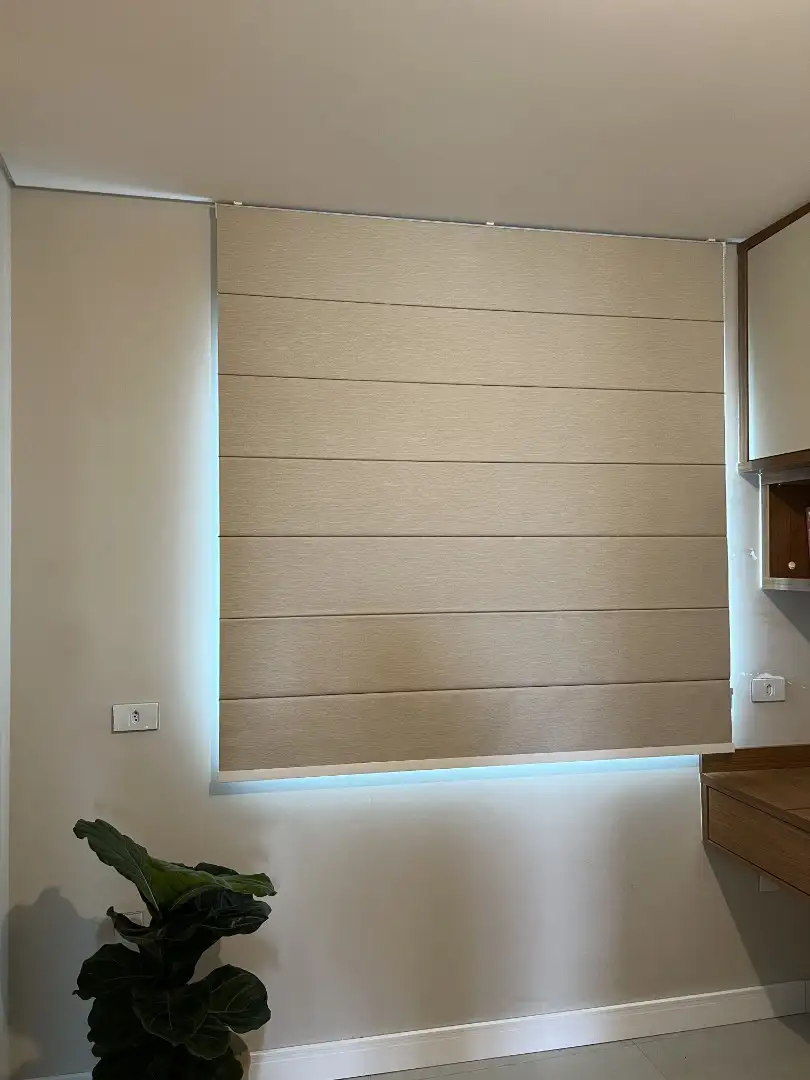 Persiana Romana Blackout Nápoles Bege