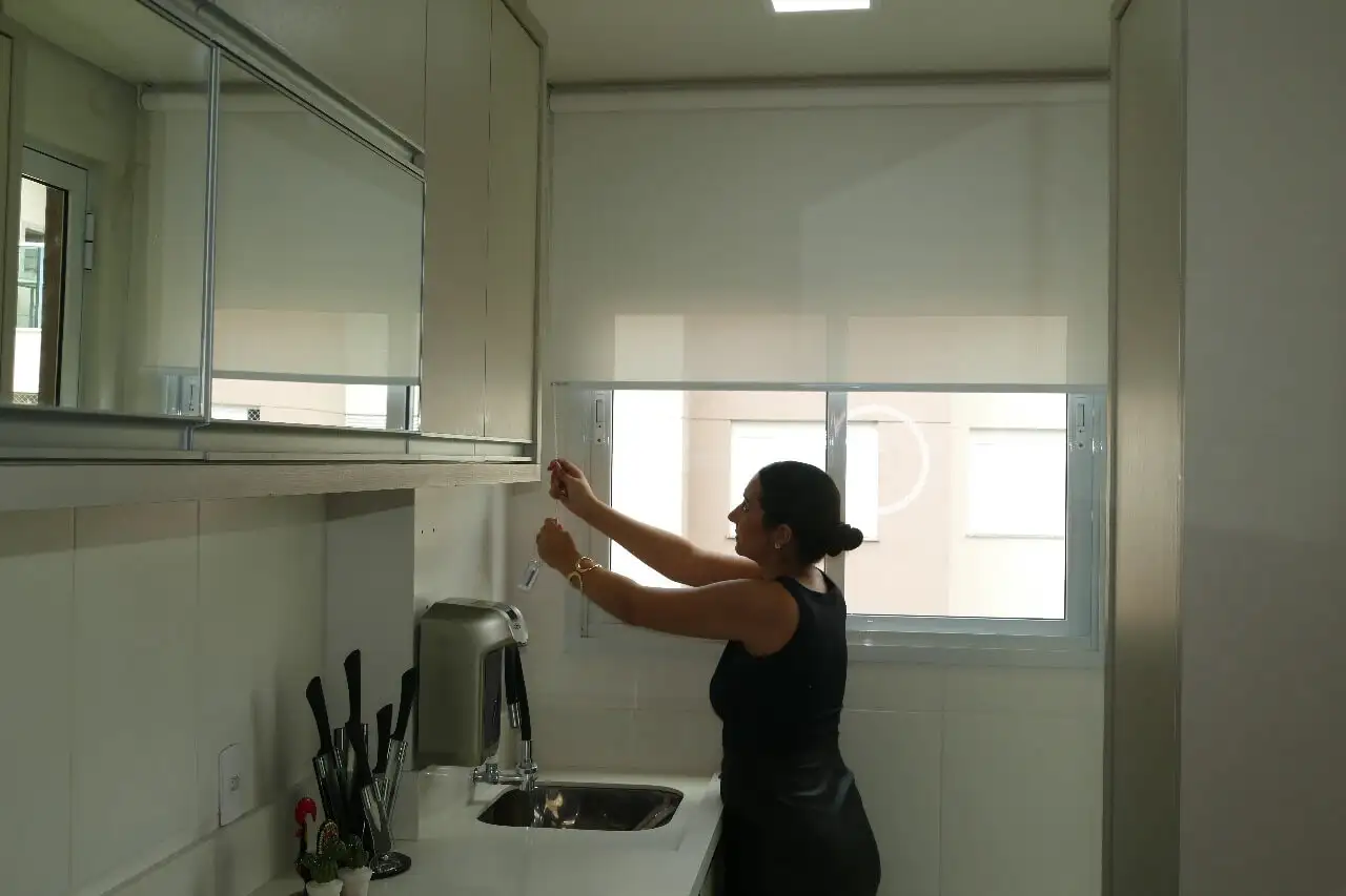 Persiana Rolô Tela Solar 3% Branco