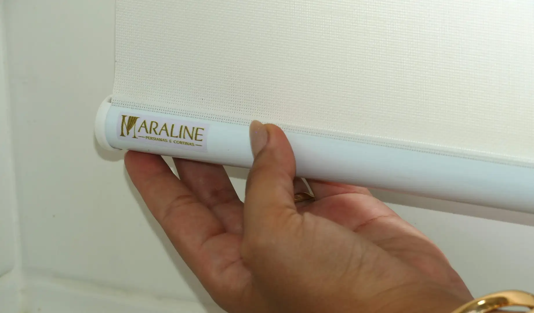 Persiana Romana Tela Solar 5% Branco