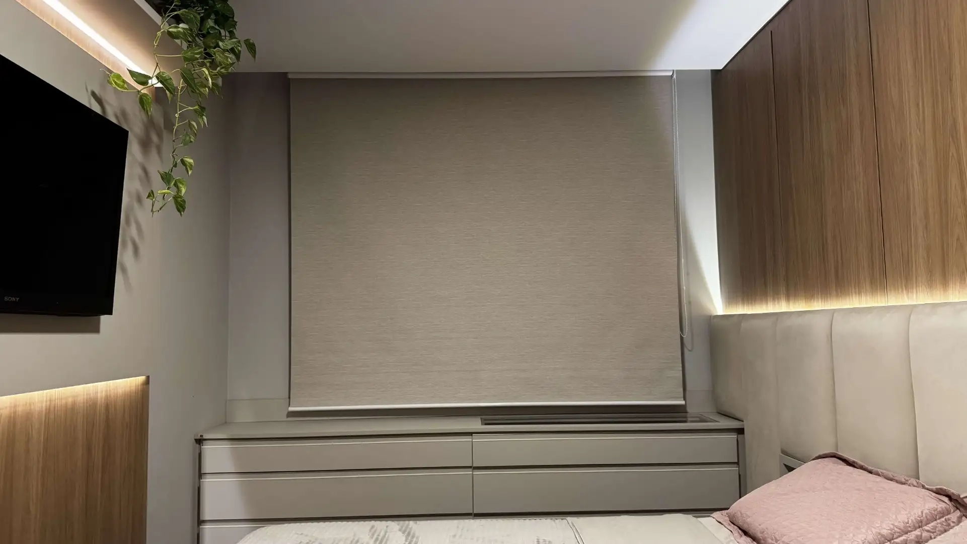 Persiana Rolô Blackout Nápoles Bege