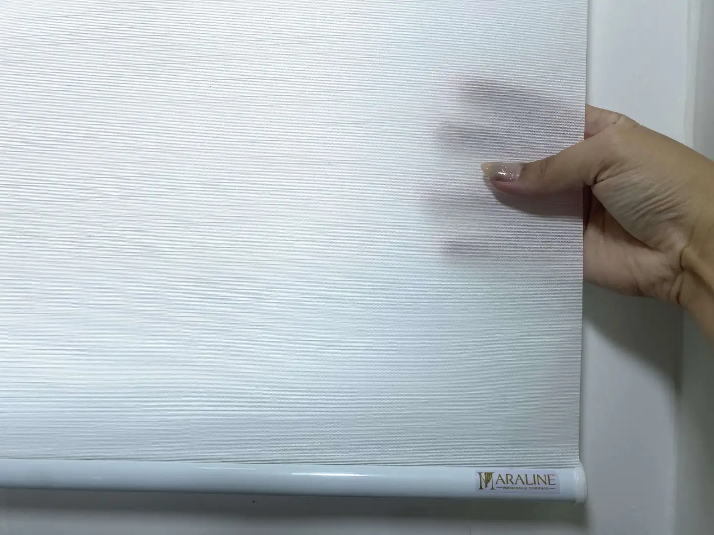 Persiana Romana Translúcida Nápoles Branco